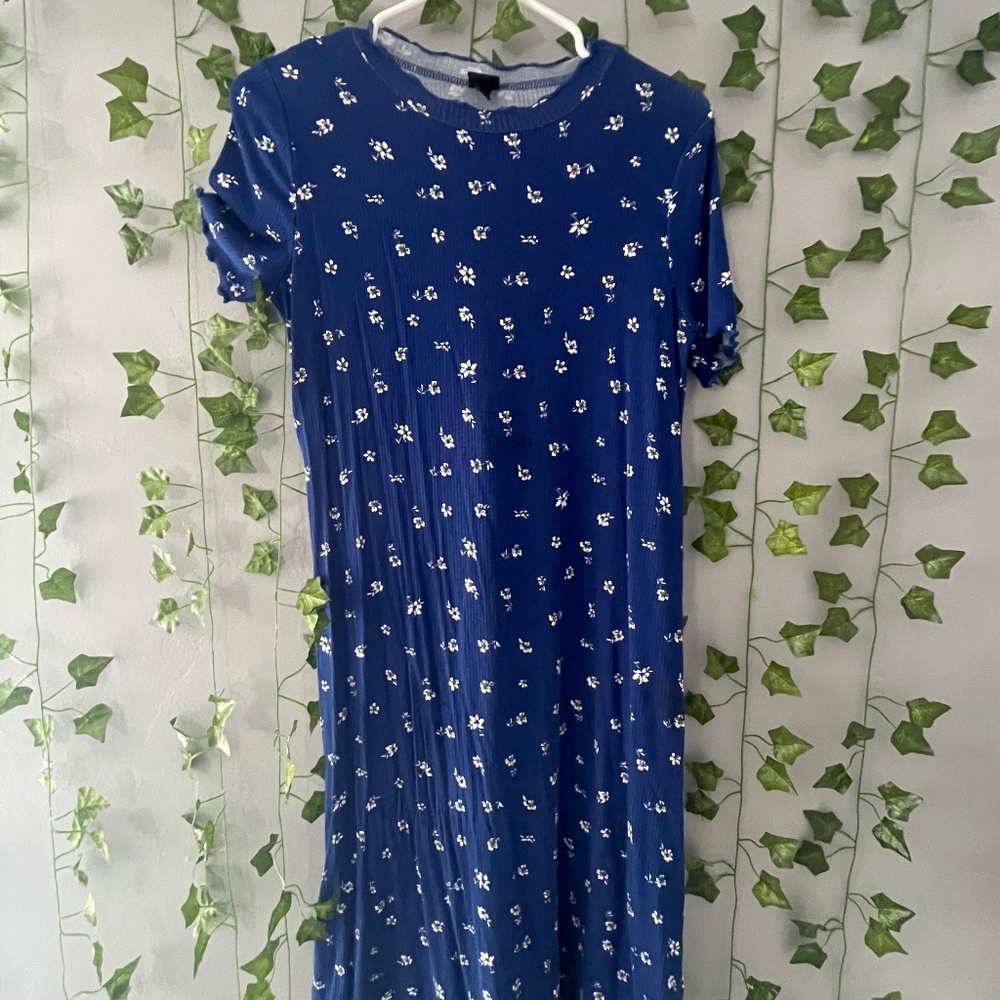 Floral Blue Dress